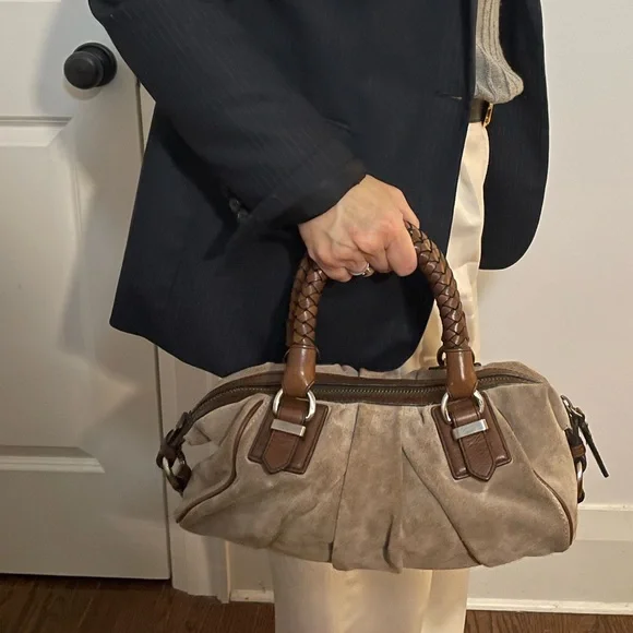 Banana Republic Brown Suede Handbag - Picture 12 of 13
